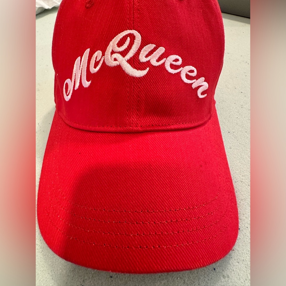 Alexander McQueen Red Cap